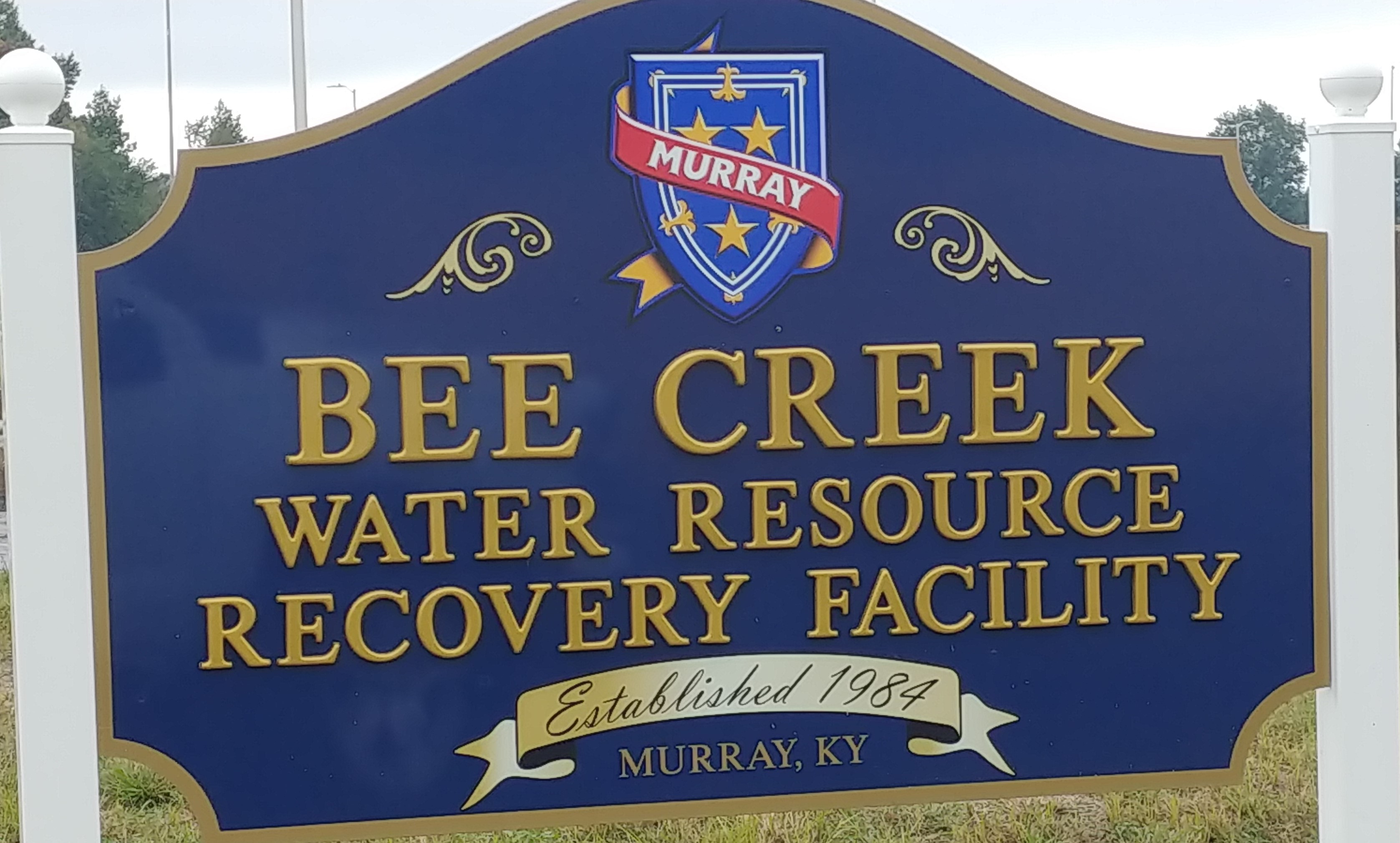 Bee Creek Water Resource Reclaimation Plant Sign