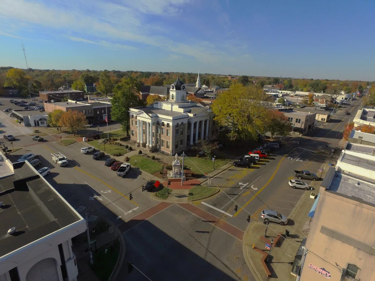Aerial view of Murray, Kentucky