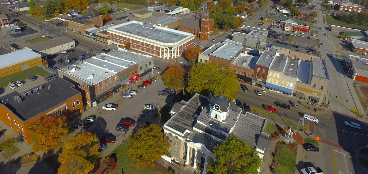Another aerial view of Murray, Kentucky